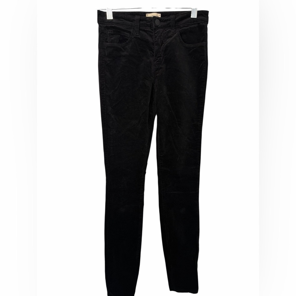 L'AGENCE Marguerite Velvet Cropped Skinny Jean